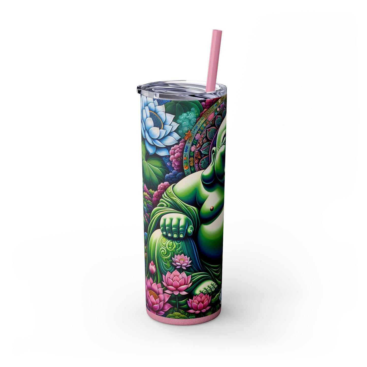 Laughing Buddha - Tumbler With Straw