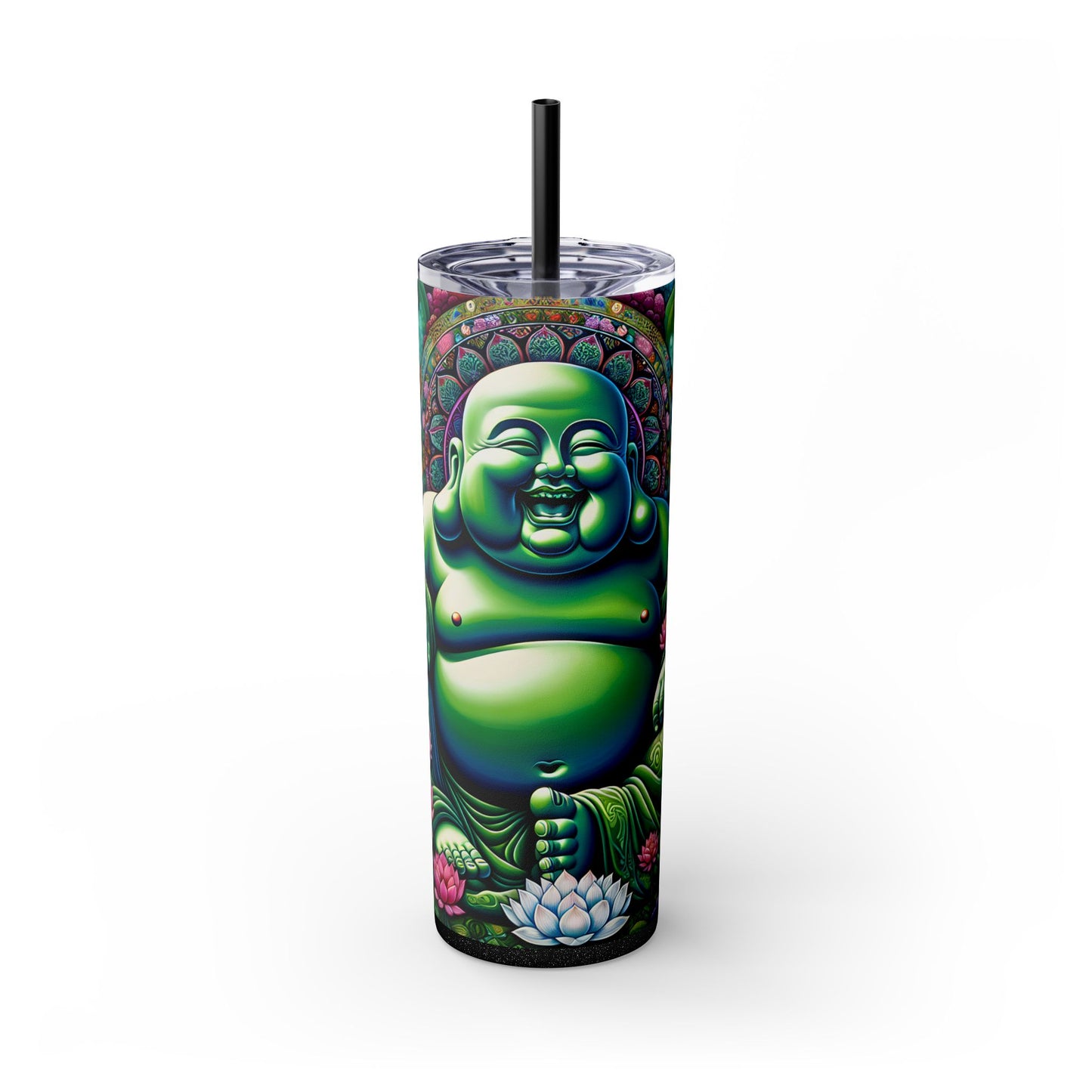 Laughing Buddha - Tumbler With Straw