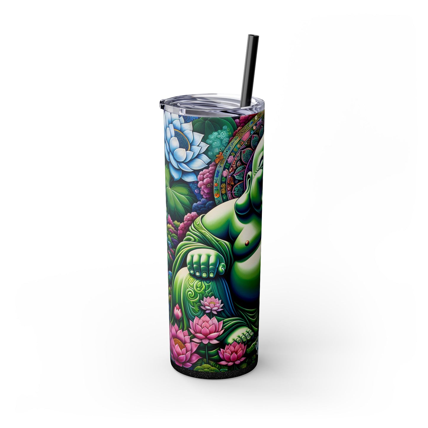 Laughing Buddha - Tumbler With Straw