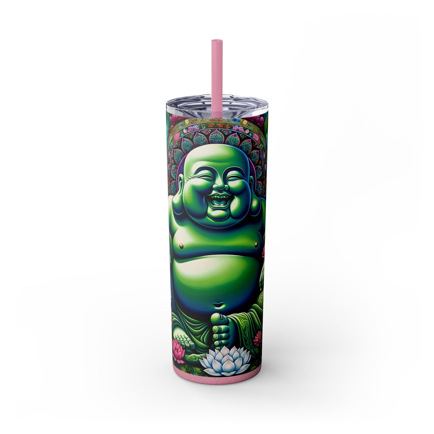 Laughing Buddha - Tumbler With Straw