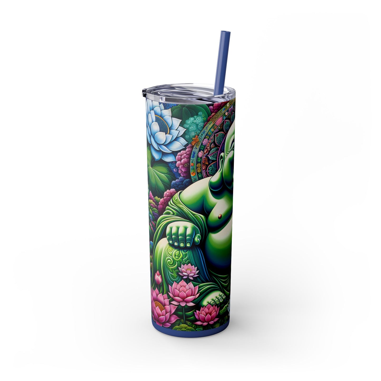 Laughing Buddha - Tumbler With Straw